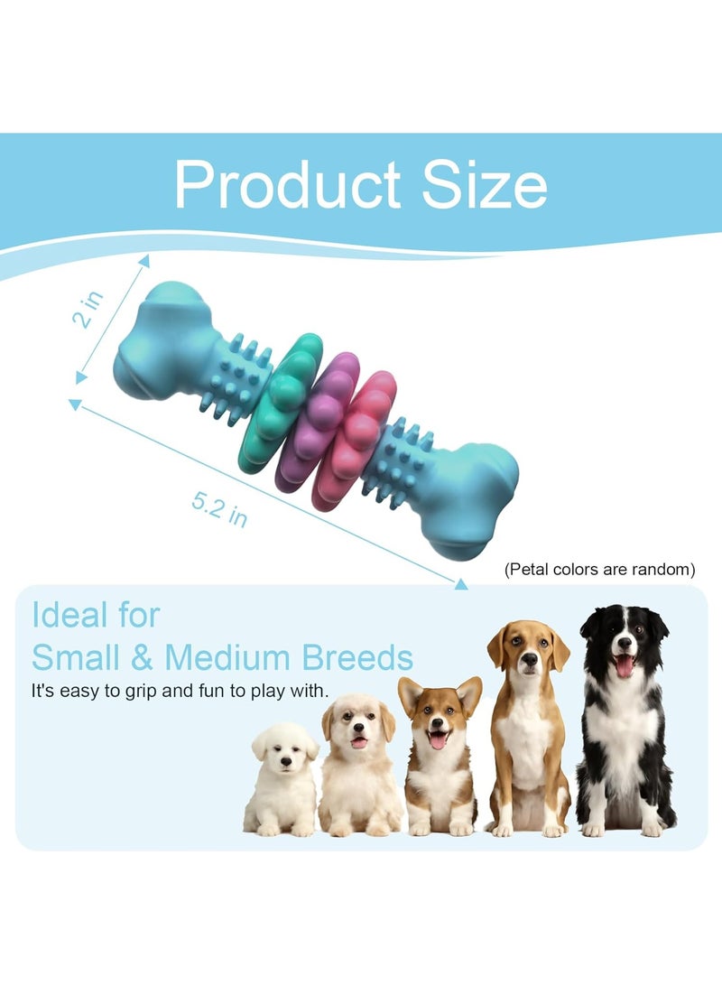 general Puppy Chew Toys, Indestructible Dog Toys for Aggressive Chewers - Small & Medium Breed, Durable Rubber Chew Bone Toy for Small Dogs, Puppy Toys for Teething, Anxiety & to Keep Busy - Image 2